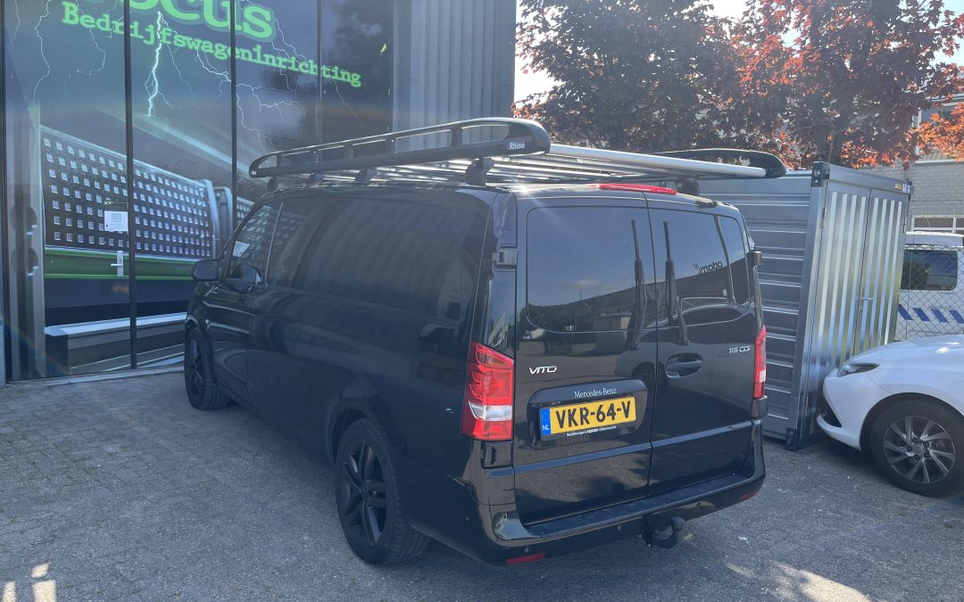 Mercedes Vito met zwarte Rhino imperiaal – project via Automotive Bram Heijboer