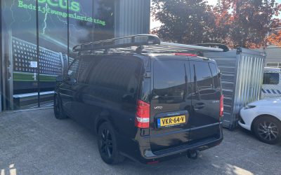 Mercedes Vito met zwarte Rhino imperiaal – project via Automotive Bram Heijboer